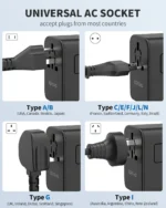 TA-105 Pro Universal Travel Adapter GaN 70W - Image 4