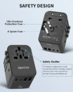 TA-105 Pro Universal Travel Adapter GaN 70W - Image 2