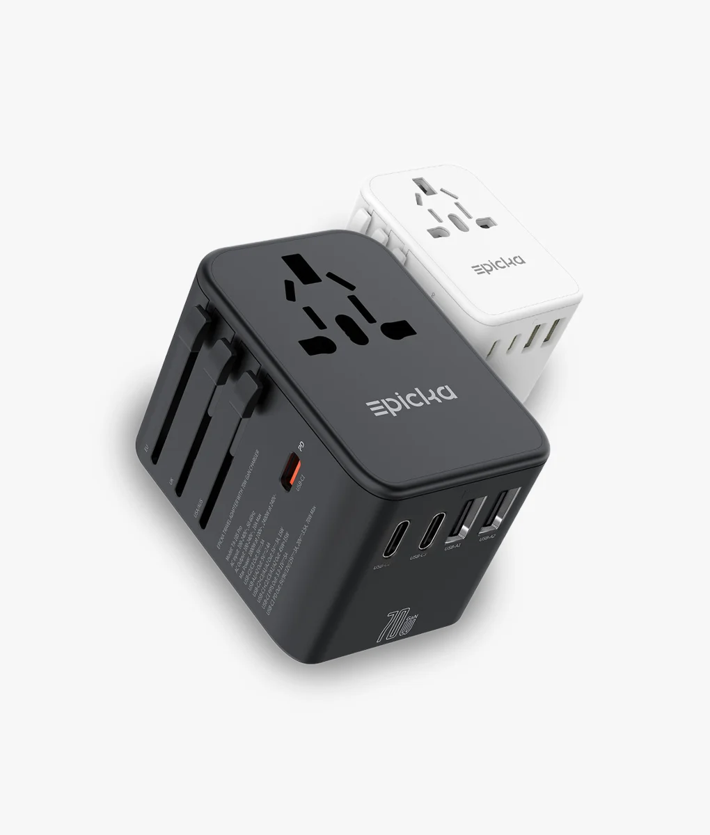 ta105_pro-combined-tp-front TA-105 Pro Universal Travel Adapter GaN 70W - Image 1