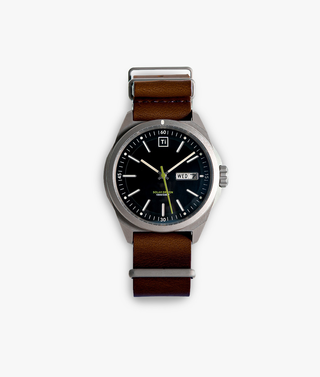 tifieldwatch-solar-stonewashed-front Ti Field Watch - Image 1